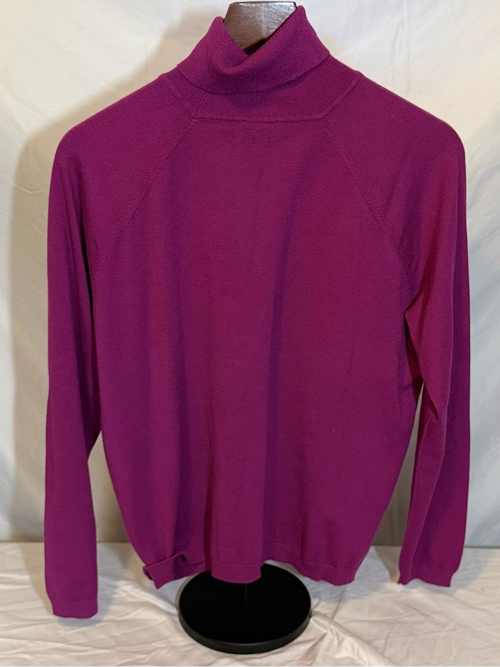 Talbots Raspberry Magenta Turtleneck Sweater Rayon/Nylon Blend 2X (Y39)